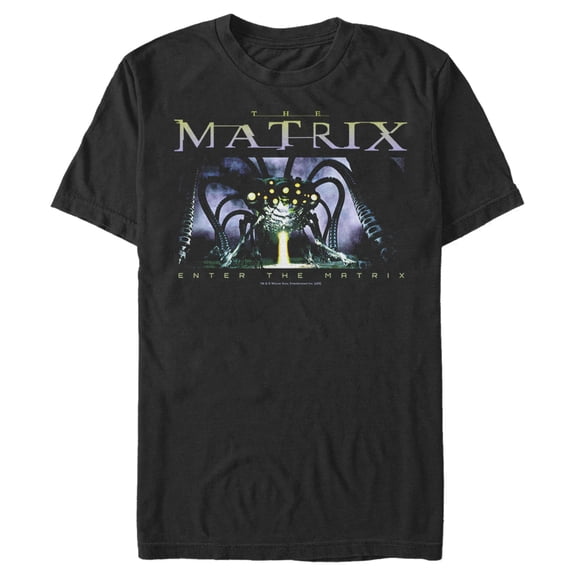 Men's The Matrix Real World Graphic Tee Black 2X Large