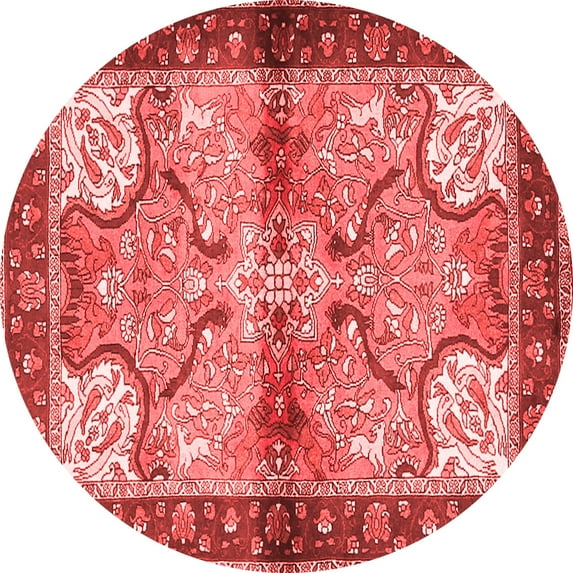 Ahgly Company Indoor Round Persian Red Traditional Area Rugs, 6' Round