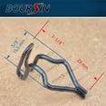 thumbnail image 4 of Door Trim Panel Retainer Clips for Ford Mustang Dodge Trucks Chrysler 383033-S101 Metal Black 1-1/8" (Pack of 50), 4 of 4