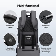 Mark Ryden Slim Black Backpack with USB, Waterproof Business Laptop Bag 15.6 Inch Lightweight