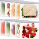 thumbnail image 1 of Paquete de 10 bolsas reutilizables para sándwich, aptas para lavaplatos, bolsas reutilizables de cuarto de galón, bolsas de almacenamiento de alimentos extra gruesas a prueba de fugas, 1 of 4