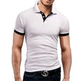 thumbnail image 4 of new Polo Shirt Men Summer Stritching Men's Shorts Sleeve Polo Business Clothes Luxury Men Tee Shirt, 4 of 6