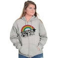 thumbnail image 4 of Cute But Crazy Sarcastic Funny Gym Womens Plus Size Graphic Zipper Hoodie Brisco Brands 3X, 4 of 5
