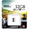 thumbnail image 1 of Kingston 32GB High Endurance MicroSD SDHC Flash Memory Card High Performance, 1080P, Full HD, Up to 95MB/S Read (SDCE/32GBCR), 1 of 5