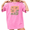 Pink, variant on COZYMY Women's Dopamine Graphic Vintage Washed T-Shirt Short Sleeve Loose Fit Summer Tee