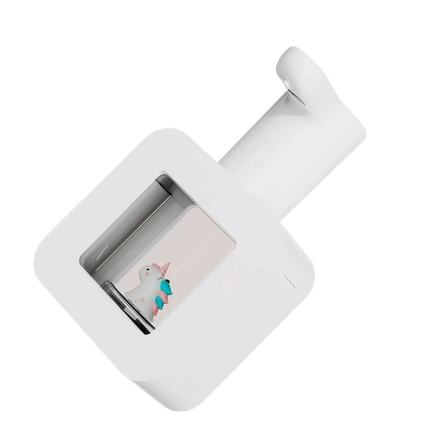 Cateissary Dispensador de jabón táctil para cocina, dispensador de jabón automático versátil, fácil de limpiar, ahorro de espacio, Hotel Electrodomésticos Blanco