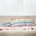 thumbnail image 4 of Ambesonne Geometric Throw Pillow Cover 4 Pack, Large Zig Zag Pattern, 16", Multicolor, 4 of 5