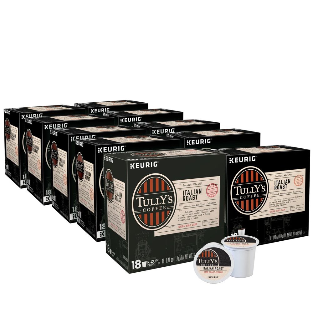 Product of Tully's Coffee Italian Roast Dark Roast Coffee Keurig Single