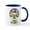 White/Navy Inside, variant on CafePress - Charlie Brown Snow Globe Mug - 11 oz Ceramic Mug - Novelty Coffee Tea Cup