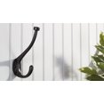 thumbnail image 2 of Richelieu RH026200900 5-13/16" Double Metal Coat Hook - Black, 2 of 4