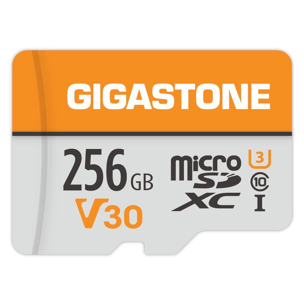 Gigastone 256GB Micro SD Card, 4K Video Pro, MicroSDXC Memory Card for