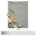 thumbnail image 4 of Autua Shells Starfish Warm Lightweight Fleece Blanket All Seasons 50x60in, 4 of 6