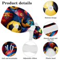 thumbnail image 4 of Adjustable Football Soccer Scrub Cap, Working Hat Hair Cover with Ponytail Pouch, Soft Bouffant Surgical Nurse Cap, 4 of 6