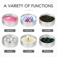 thumbnail image 2 of 30 Pack Screw Top Round Metal Lip Balm Tins Containers Lids (1oz), 2 of 5