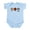 Sky Blue, variant on - Peace Love Boston Terrier Infant Bodysuit - Baby Light Bodysuit, Size Newborn - 24 Months