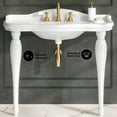 thumbnail image 4 of Santorini 40" Rectangle 3-Hole Widespread Console Sink, 4 of 8
