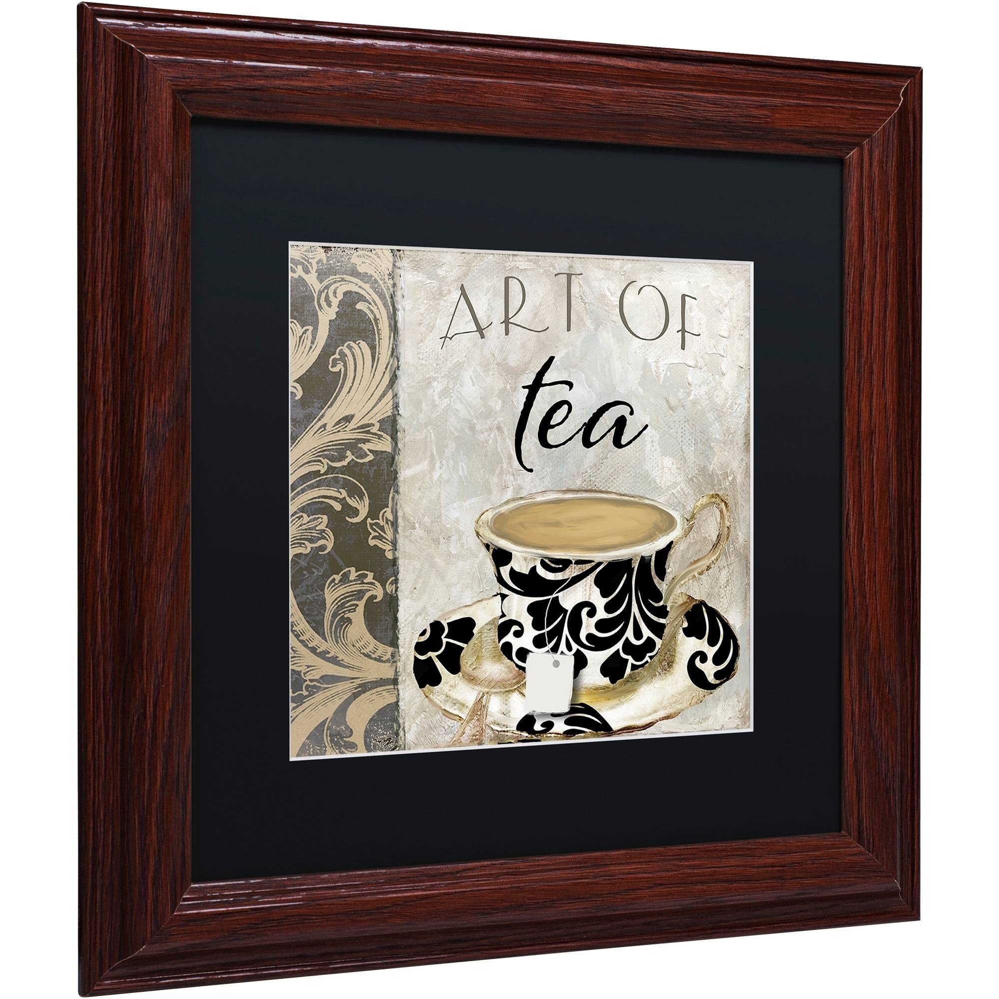 Trademark Fine Art "Art of Tea I" Canvas Art by Color Bakery Black Matte, Wood Frame
