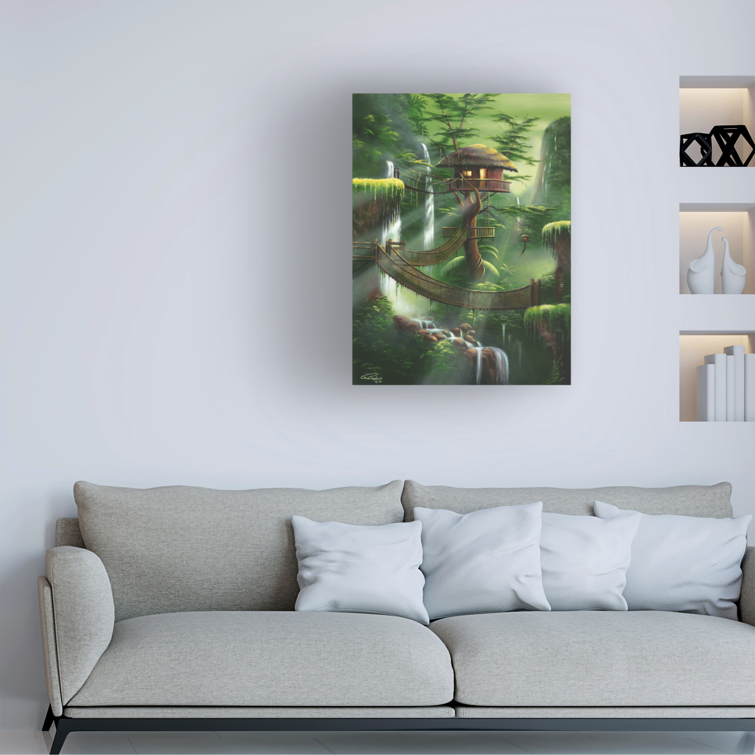 Trademark Fine Art 'Lofty Perch Sequel' Canvas Art by Geno Peoples