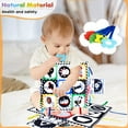 thumbnail image 4 of Baby Toys 0-6 Months, Tummy Time Crinkle Toys with Mirror, Black and White High Contrast Sensory Toys for 0-6-12-18 Months Infant Newborn, 4 of 5