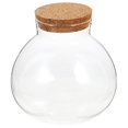 thumbnail image 1 of HLONK Pot en Verre Rond DIY Bouteille Écologique pour Plantes en Liège Terrarium Micro-Paysage, 1 of 6