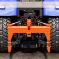 thumbnail image 2 of OUYAWEI 3-Point Quick Hitch for Tractors with 3000 LBS Lifting Capacity,Compatible with Category 1 and 2 Tractors,Includes 2 Receivers,Attachment Between Lower Arms,Orange, 2 of 7