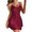 Red, variant on SAZBJOJN Satin Nightgowns for Women Solid Color V Neck Spaghetti Strap Nightdress Soft Silky Thin Breathable Sleepwear Summer Lounge Pajamas Bottoming Dresses for Women M Red