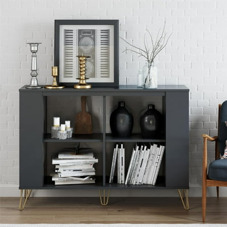 Novogratz Owen 3 Shelf Bookcase, Black