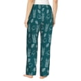 thumbnail image 3 of Naloa Tropical Pineapple Print Women’s Ultra-Soft Comfy Pajama Lounge Pants with Pockets & Drawstring, 3 of 8