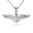 White, variant on Solid Gold United States Navy Officially Licensed Shield Eagle Anchor Emblem (10K White Gold, Pendant with 16" chain)