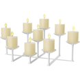 thumbnail image 1 of SHIQI-Fireplace Candle Holder Candelabra Stand, White, 1 of 4