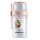 thumbnail image 1 of Contenedor de taza coctelera for ensalada for almuerzo, desayuno, yogur, parfait, tazas con tapa y tenedor, 1 of 8