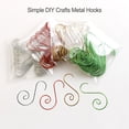 thumbnail image 6 of Tssuoun 1 Set Hanging Hook Simple Party Supplies Unique Swirl Design Hanger Decor Multiple Color Christmas Ornament S-Shaped Home Clasp Green, 6 of 8
