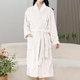 thumbnail image 2 of Ltctricy Plush Robe for Women Soft Fleece Winter Warm Fuzzy Bathrobe Comfy Lounge Long Sleeve House Coat with Belt Pockets, 2 of 7