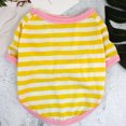 thumbnail image 1 of Xiao Hua Camiseta para perro y gato, camisetas transpirables para mascotas, sudadera para cachorro, ropa para perro, abrigos para perros pequeños, medianos y gatos, amarillo, XL, 1 of 4