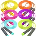 Adjustable Jump Ropes 12-Pack 6 Colors x2 For Indoor Outdoor Play ...