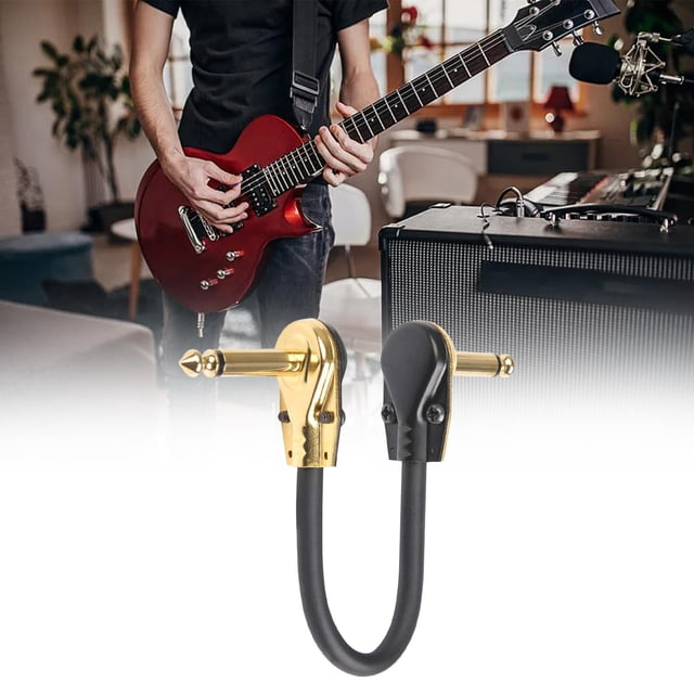 Cable de conexión para guitarra Baoblaze Plana 15CM