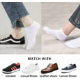 thumbnail image 6 of NevEND 6 Pairs Ankle Socks Women's and Men - Soft Thin Cotton Athletic Breathable Mesh Running Low Cut No Show Summer Socks, 6 of 7