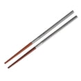 thumbnail image 2 of Palillos desmontables portátiles Utensilios Cubiertos Palillos plegables Vajilla para Madera Acero Inoxidable Zulema Palillos al aire libre, 2 of 6