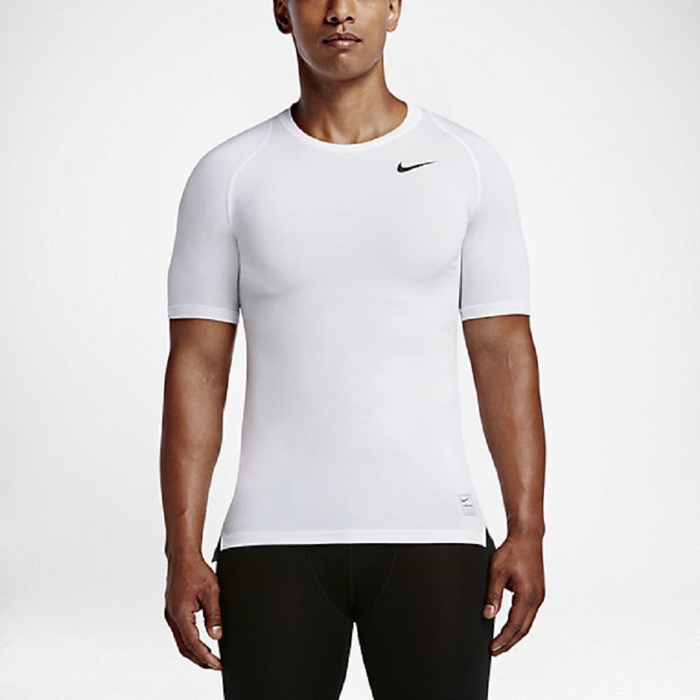 Nike Pro Cool Men's White/Grey Compression Top T Shirt Size XL