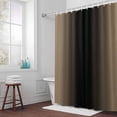 thumbnail image 5 of Ombre Khaki Black Fabric Shower Curtain Gradient Color Washable Shower Curtains for Bathroom, Waterproof Bath Curtain with Hooks Home Decor 36x72in, 5 of 8