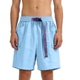 thumbnail image 2 of Men's Camo Cargo Shorts Elastic Waist Drawstring Short Pants Summer Work Casual Relaxed Fit Fishing Big and Tall Camo Cargo Short Multi Pockets Twill Quick Dry Bermuda Shorts,Blue 2XL, 2 of 5