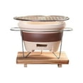 thumbnail image 2 of Pottery Barbecue Stove Charcoal Grill Tea Kettle Compact Clay Material for Camping and Backyard Use, 2 of 9
