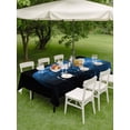 thumbnail image 3 of Outdoor Tablecloth with Umbrella Hole and Zipper, Blue Fruit Rectangle Table Cloth 52x70 Inch Waterproof Tablecloth, Modern Minimalist Decor Black Background Picnic Table Cover for Patio Camping, 3 of 7
