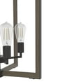 thumbnail image 4 of Hunter - Woodburn 4-light Noble Bronze, Medium Size Pendant Light, Dimmable, Modern Style, Rectangle Shaped, for Bedrooms, Dining, Living Rooms - 19806, 4 of 7