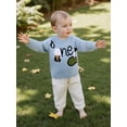 thumbnail image 3 of BemeyourBBs Baby Boy Fall Sweater Golf Embroideried Ribbed Long Sleeve Knit Tops, 3 of 9