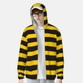 thumbnail image 2 of Vsdgher Sweat à Capuche Adulte à Rayures Abeilles pour Hommes Femmes, Manches Longues Protection Solaire Pêche pour Course Natation-Moyen, 2 of 7