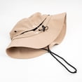 thumbnail image 4 of ZACPNCV Men Women UPF 50+ Sun Hat Wide Brim Foldable Bucket Hat for Fishing Hiking Beach Outdoor Khaki Free Size, 4 of 7