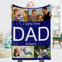 Custom Blanket Personalised Blanket with Photos Customised Blankets Custom Throw Blanket for Family Birthday Wedding Gift Sofa Bedroom