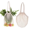 thumbnail image 5 of Toudaret Cotton Mesh Shopping Bag Eco-friendly Grocery Bags Cotton Mesh Bag Reusable Grocery Tote with Long Handles Washable Eco-friendly Shopping for Fruits, 5 of 8