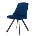 thumbnail image 3 of Furniture of America Waine Tufted Accent Chairs - Set of 2, Blue, 3 of 12
